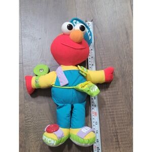 Tyco‎ Elmo Cackle Snap Zip Crinkle Plush Toy 1995 Sesame Street Interactive